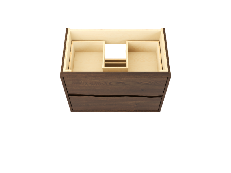 Vanderloc Ventura Two Drawer Single Bathroom Vanity - Vessel