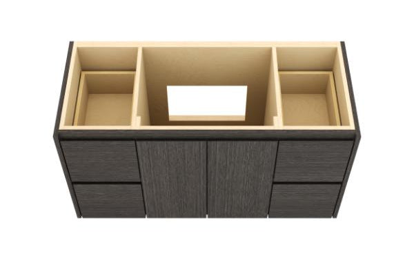 Vanderloc Gilded Single Extra Wide Wall-Mounted - Vessel Bathroom Vanity