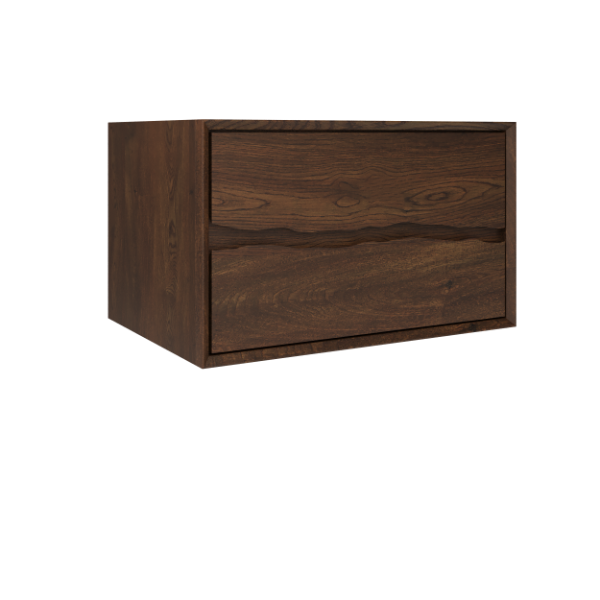 Vanderloc Ventura Two Drawer Single Wall Mounted - Vessel Bathroom Vanity