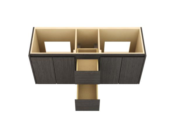 Vanderloc Gilded Double Wall-Mounted - Undermount Bathroom Vanity