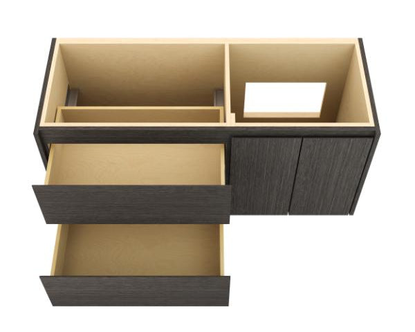 Vanderloc Gilded Single Left or Right Wall-Mounted - Undermount Bathroom Vanity