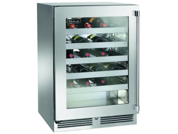 Perlick G5 Core 24" Glass Door Wine Reserve – Indoor/Outdoor Rated - Panel Ready