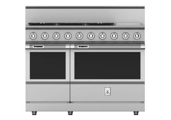 Hestan 48" Range — Dual Fuel, Stainless Steel