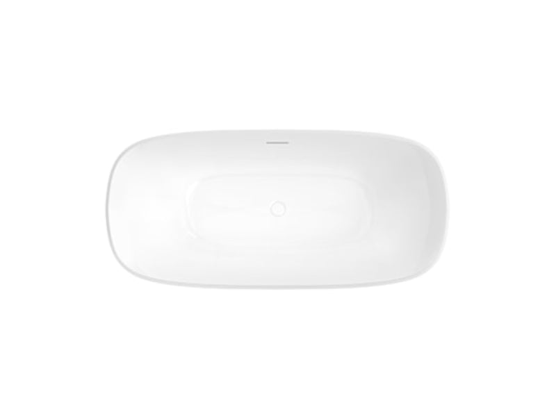 Produits Neptune Arta Acrylic Freestanding Bathtub – Center Drain – White
