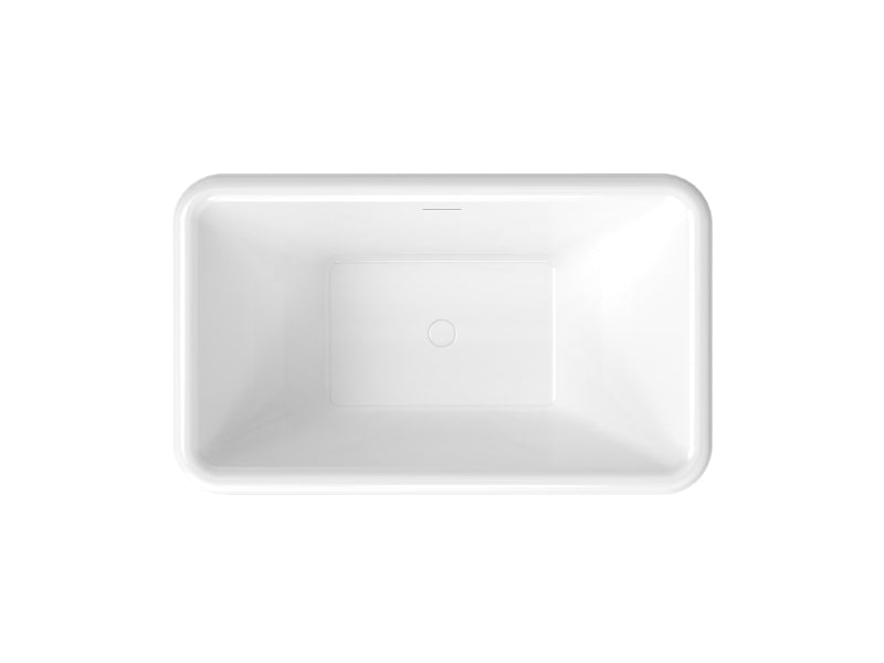 Produits Neptune Loira Acrylic Freestanding Bathtub – Center Drain – White
