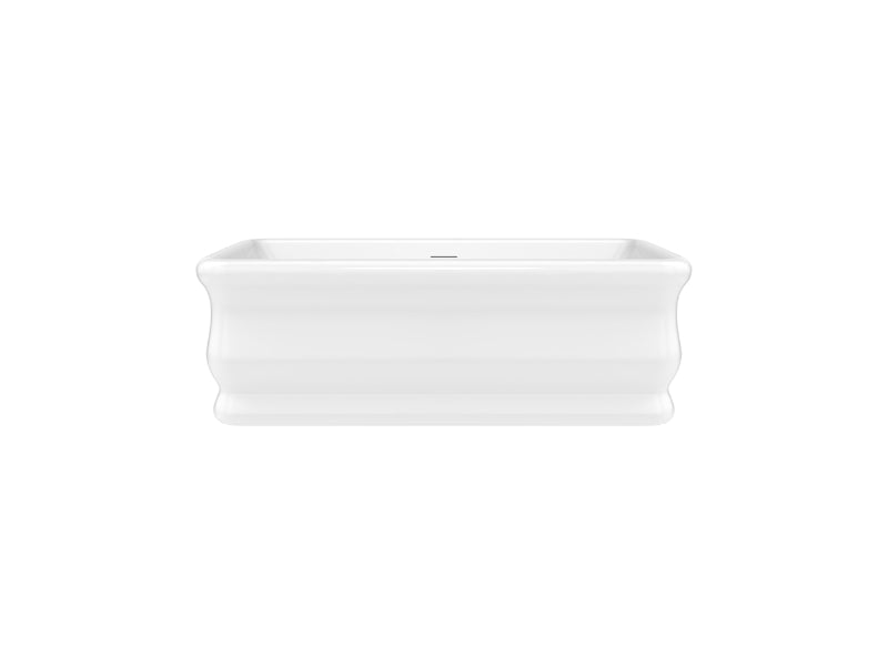 Produits Neptune Loira Acrylic Freestanding Bathtub – Center Drain – White