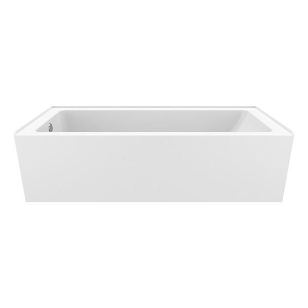 Produits Neptune Pia IFS AFR Acrylic Alcove Bathtub - Soaking or Therapy - Right/Left Drain - White