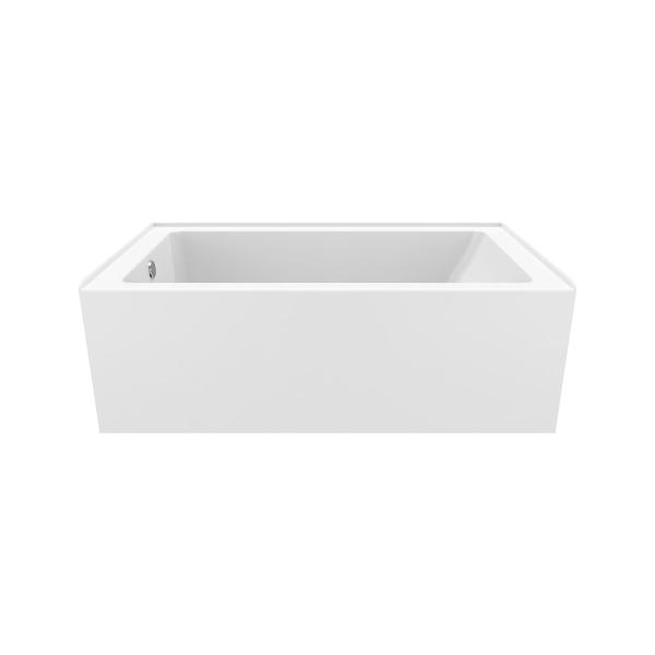 Produits Neptune Pia IFS AFR Acrylic Alcove Bathtub - Soaking or Therapy - Right/Left Drain - White