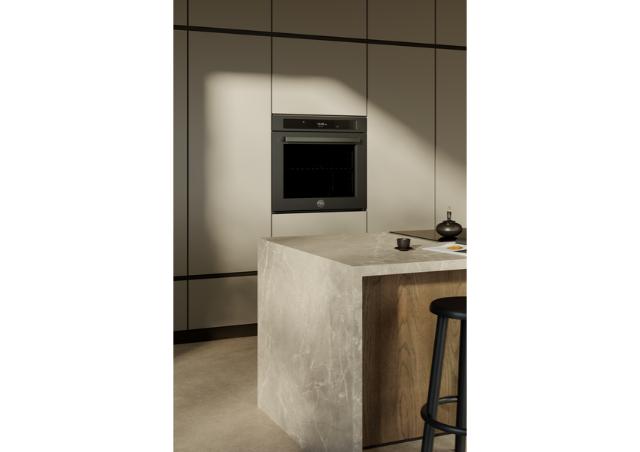 Bertazzoni Professional Series 30" Convection Steam Wall Oven - Stanless Steel and Carbonio