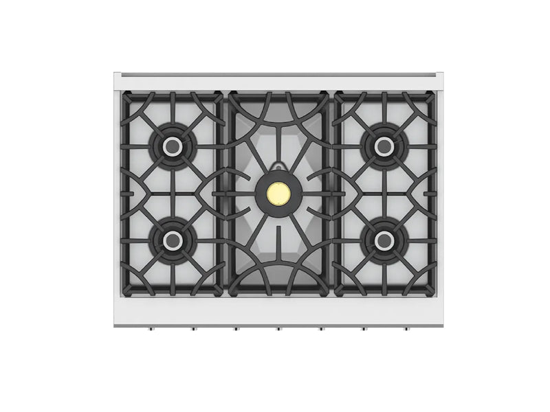 Hestan 36" Range 5 Burner — All Gas, Stainless Steel & Custom Finishes