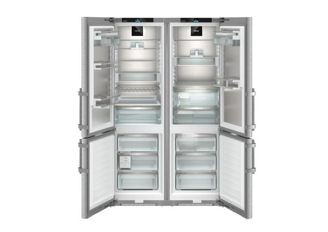 Liebherr 48" Side-by-Side Freesstanding Refrigerator / Freezer with Ice Maker – Stainless Steel