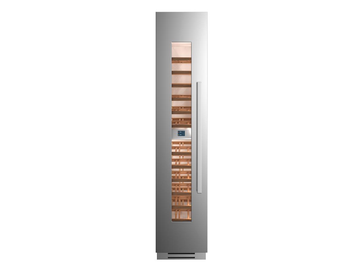 Bertazzoni Professional T Series 18" Built-In Wine Column - Stainless Steel & Carbonio - Right or Left Hinge