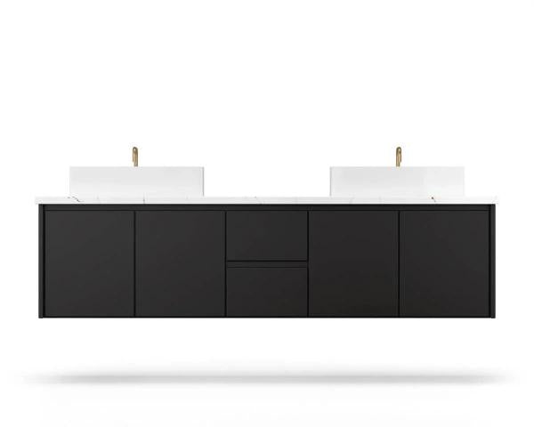 Vanderloc Gilded Double Wall-Mounted - Vessel Bathroom Vanity