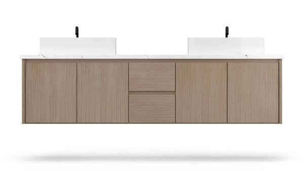Vanderloc Gilded Double Wall-Mounted - Vessel Bathroom Vanity