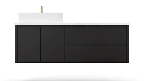 Vanderloc Gilded Single Left or Right Wall-Mounted - Vessel Bathroom Vanity