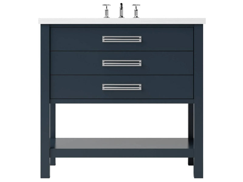 Vanderloc Kiawah Three Drawer Single Bathroom Vanity