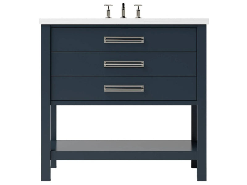 Vanderloc Kiawah Three Drawer Single Bathroom Vanity