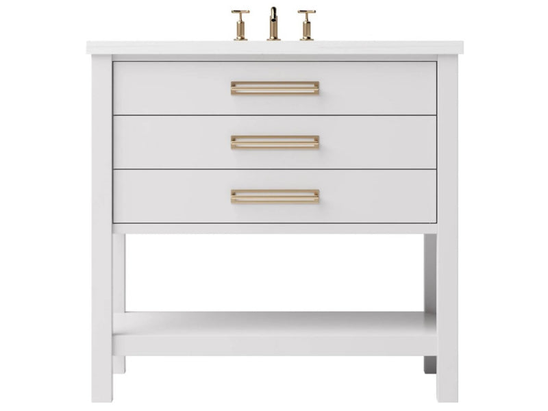 Vanderloc Kiawah Three Drawer Single Bathroom Vanity