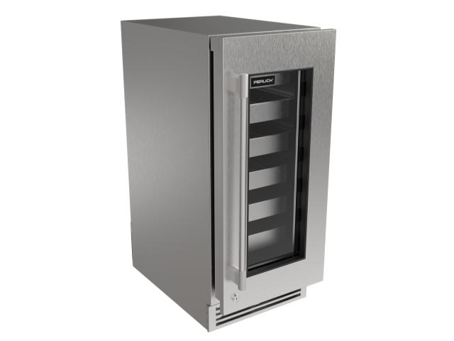 Perlick G5 Luxe 15" Glass Door Dual Zone Wine Reserve – Indoor/Outdoor Rated - Panel Ready