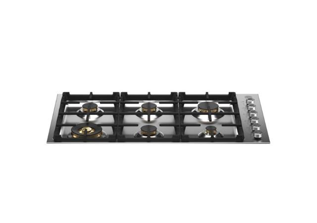 Bertazzoni Professional Series 36" Drop-In Cooktop: Gas - Stainless Steel