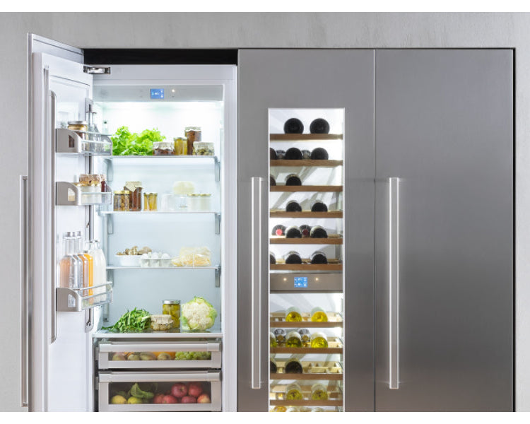Bertazzoni Professional T-Series 30" Built-In Column Refrigerator - Stainless Steel, Carbonio, & Panel Ready - Right or Left Hinge