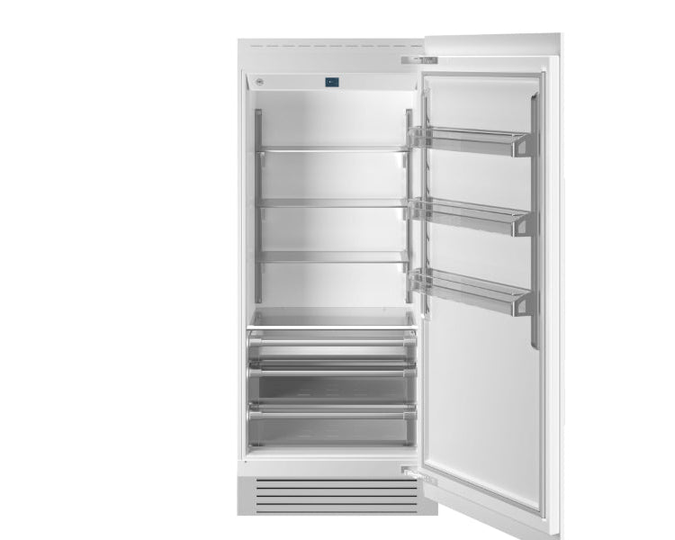 Bertazzoni Professional T-Series 36" Built-In Column Refrigerator - Stainless Steel, Carbonio, & Panel Ready - Right or Left Hinge