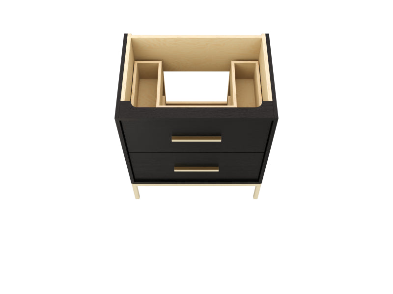 Vanderloc Rift White Oak Two Drawer Single Bathroom Vanity