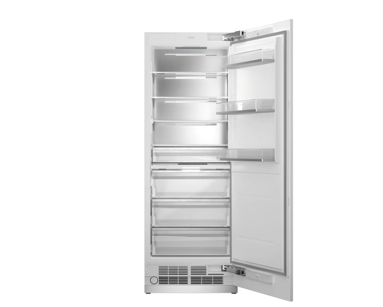 Bertazzoni Professional V-Series 30" Built-In Column Refrigerator With Internal Water Dispenser - Stainless Steel, Carbonio, & Panel Ready - Reversible Door