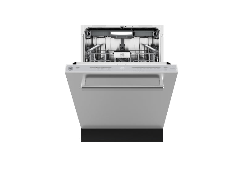 Bertazzoni Professional 24" Tall Tub Dishwasher 42dB, 6 Wash Cycles  – Stainless Steel, Carbonio, Panel Ready