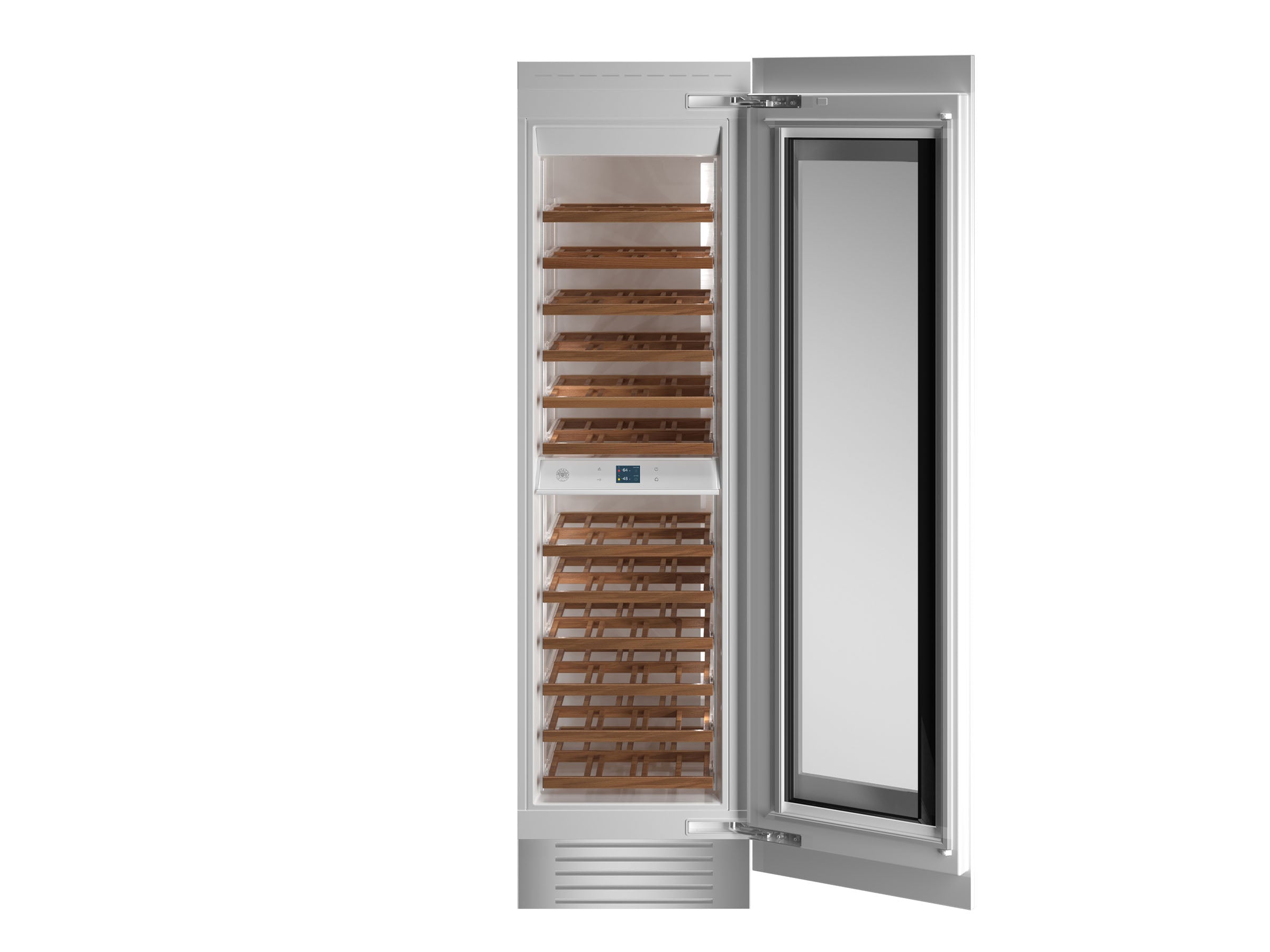 Bertazzoni Professional T Series 24" Built-In Wine Column - Stainless Steel & Carbonio - Right or Left Hinge