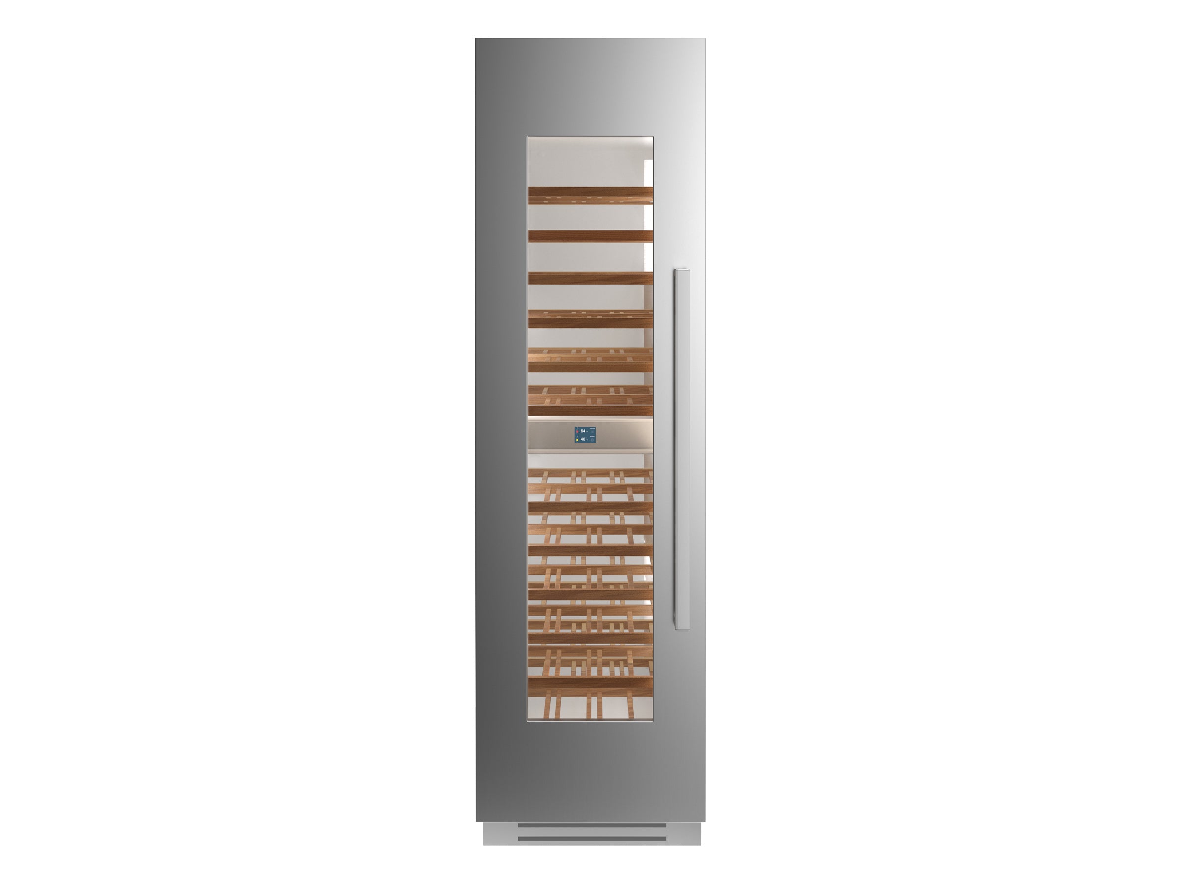 Bertazzoni Professional T Series 24" Built-In Wine Column - Stainless Steel & Carbonio - Right or Left Hinge