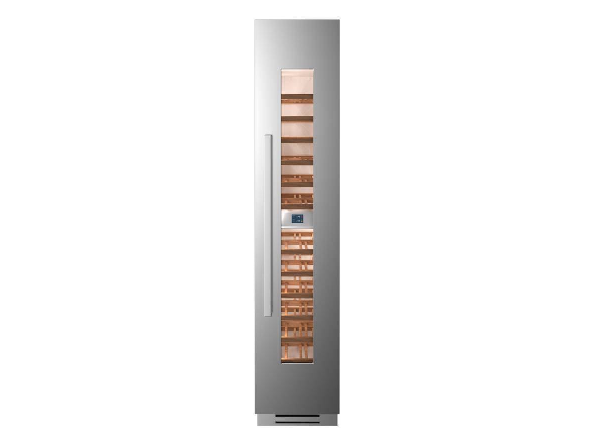 Bertazzoni Professional T Series 18" Built-In Wine Column - Stainless Steel & Carbonio - Right or Left Hinge