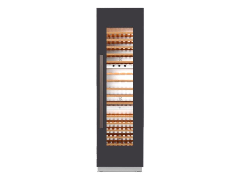Bertazzoni Professional V Series 24" Built-In Wine Column - Stainless Steel & Carbonio - Reversible Door