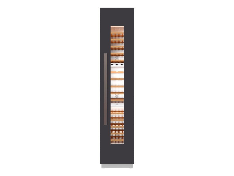 Bertazzoni Professional V Series 18" Built-In Wine Column - Stainless Steel & Carbonio - Right or Left Hinge