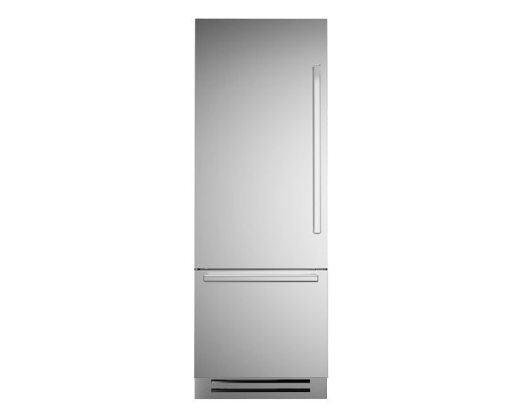Bertazzoni Professional T-Series 30" Built-In Bottom Mount Refrigerator with Ice Maker - Stainless Steel & Panel Ready - Right or Left Hinge