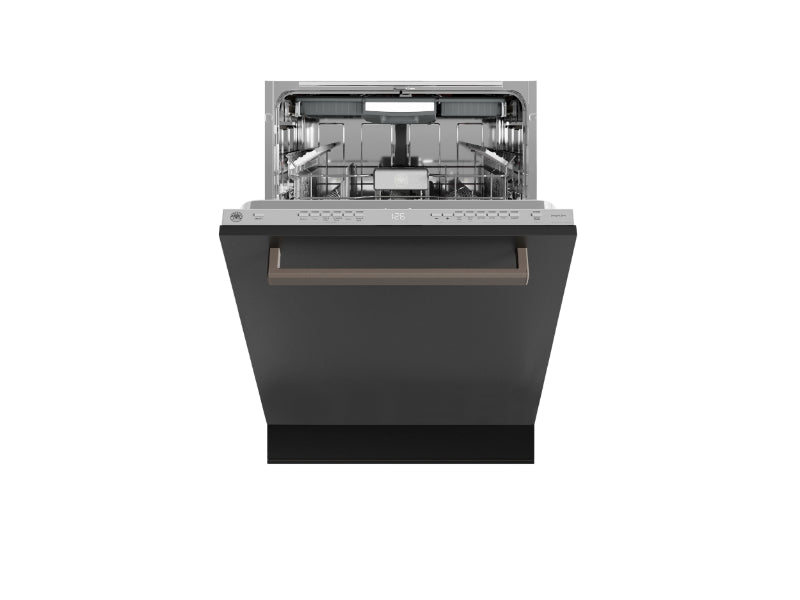 Bertazzoni Professional 24" Tall Tub Dishwasher 42dB, 6 Wash Cycles  – Stainless Steel, Carbonio, Panel Ready
