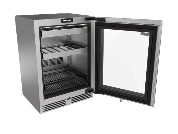 Perlick G5 Core 24" Glass Door Beverage Center – Indoor/Outdoor Rated - Panel Ready