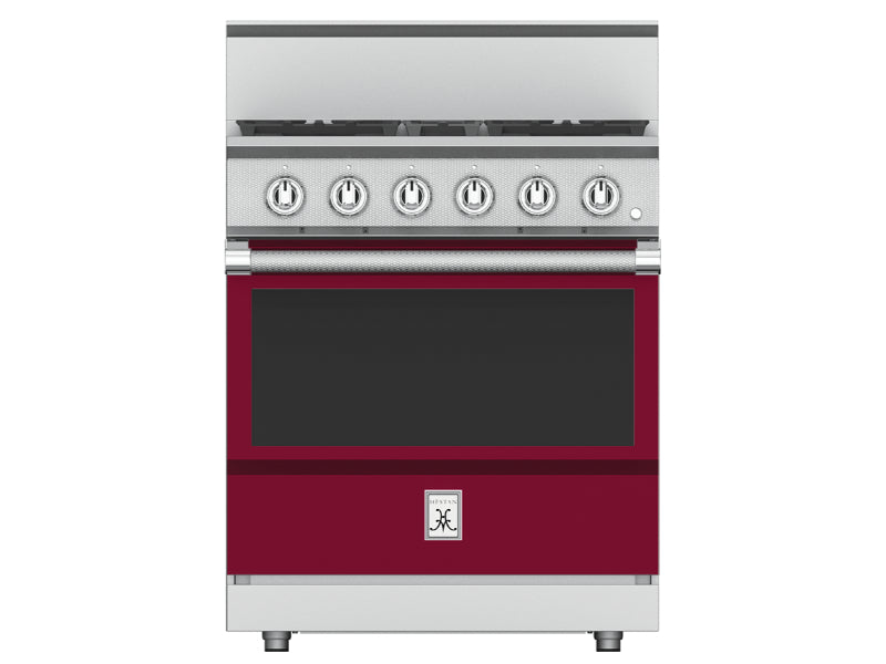 Hestan 30" Range  4 Burner — All Gas, Stainless Steel & Custom Colors