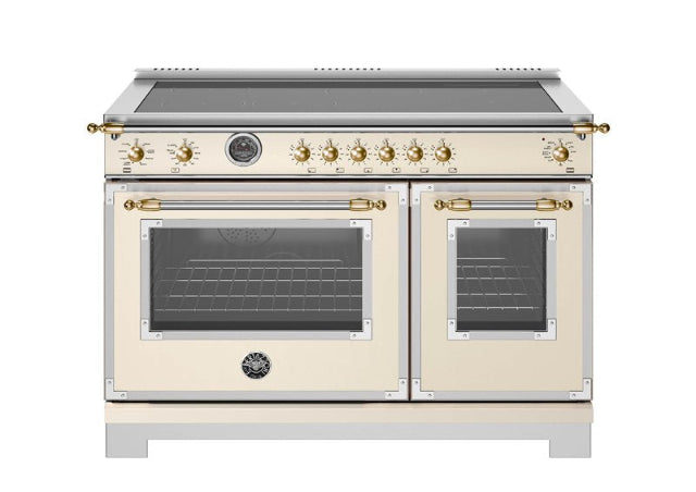 Bertazzoni Heritage Series 48" Range: Gas, Dual Fuel, and Induction — Stainless Steel, Black, and Ivory