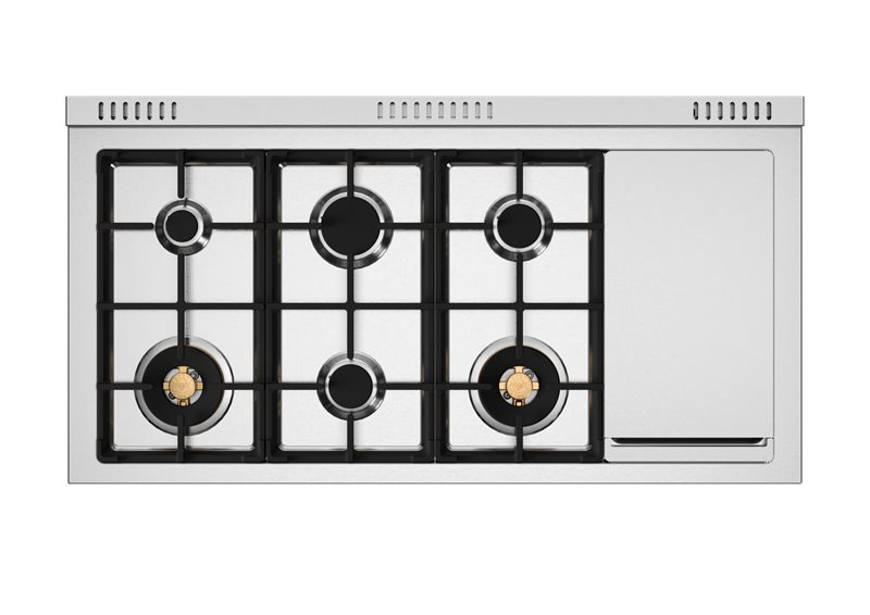 Bertazzoni Master Series 48" Range: Gas, Dual Fuel, and Induction — Stainless Steel, Black, and White