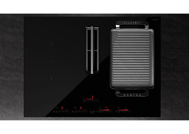 Elica NikolaTesla Flux 30" Induction Cooktop - Downdraft - Black Ceramic or Anti Scratch Glass