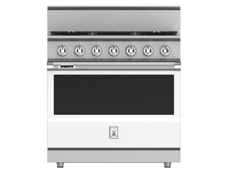 Hestan 36" Range 5 Burner — Dual Fuel, Stainless Steel & Custom Colors