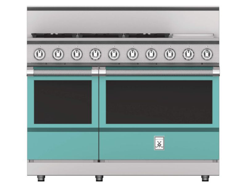 Hestan 48" Range 5 Burner with Griddle — All Gas, Stainless Steel & Custom Colors