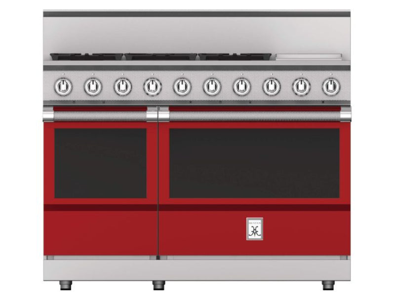 Hestan 48" Range 5 Burner with Griddle — All Gas, Stainless Steel & Custom Colors
