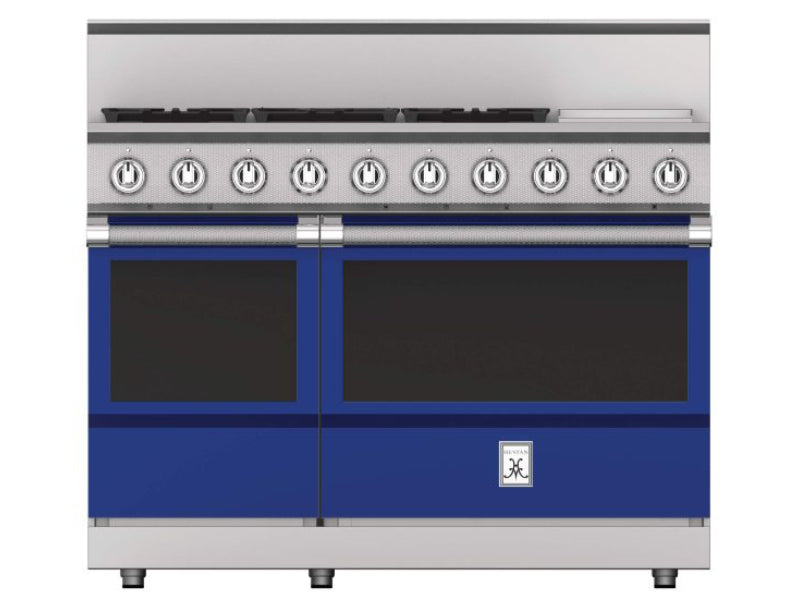 Hestan 48" Range 5 Burner with Griddle — All Gas, Stainless Steel & Custom Colors