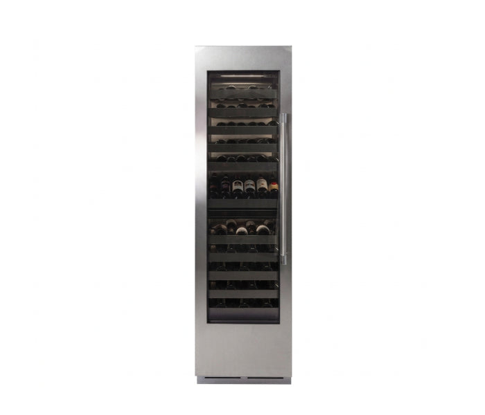Perlick C-Series 24" Glass Door Dual Zone Wine Column – Indoor - Stainless Steel & Panel Ready - Right & Left Hinge