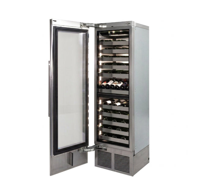 Perlick C-Series 24" Glass Door Dual Zone Wine Column – Indoor - Stainless Steel & Panel Ready - Right & Left Hinge