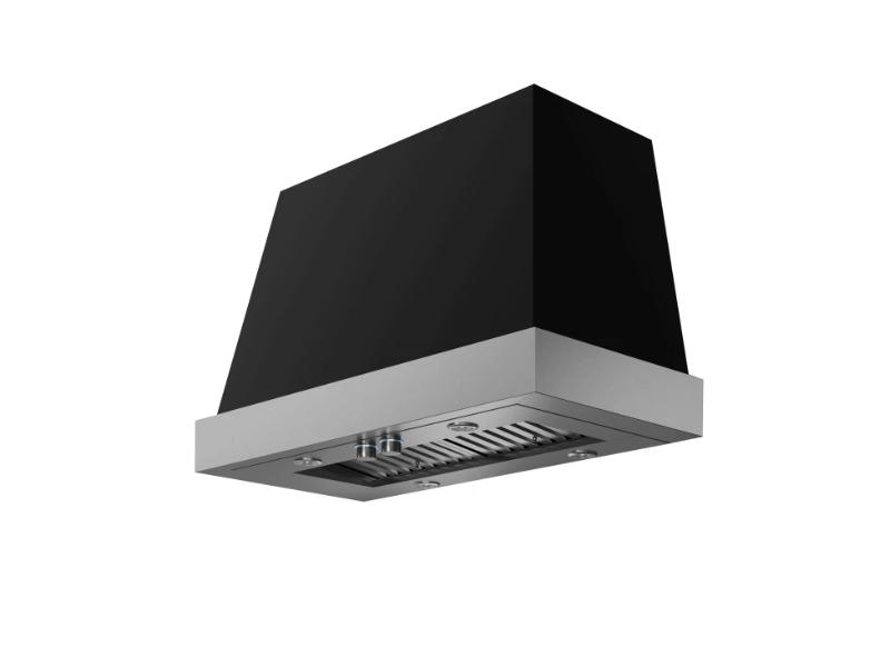 Elica Torino Wall Mount Hood with Arezzo 600/1200 CFM Insert – Black & White