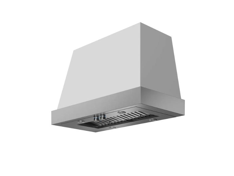 Elica Torino Wall Mount Hood with Arezzo 600/1200 CFM Insert – Black & White