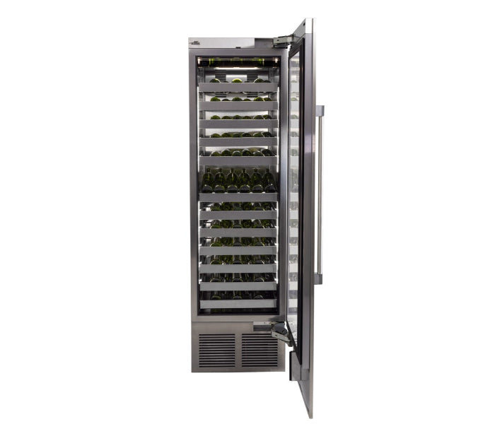 Perlick C-Series 24" Glass Door Single Zone Wine Column – Indoor - Stainless Steel & Panel Ready - Right & Left Hinge
